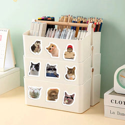 100-500pcs Funny Cats Cartoon Animals Stickers DIY Phone Guitar Laptop Notebook Suitcase Waterproof Sticker Kids Toy (ONLINE ORDER ONLY)