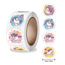 100-500pc Stickers for Children Kids Rolling Animal Roll Stickers Small Cute Toy Game Sticker DIY Gift Sealing Label Decoration (Online Order Only)