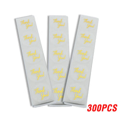 100-500pcs Thank You For Your Order Transparent Gold Label Baking Wedding Exquisite Gift Card Envelope Sealing Label Sticker (Online Order Only)