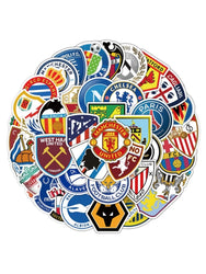 50 football club benchmarking stickers, personalized and creative handbill stickers, mobile phone and skateboard decorations (Online Order Only)