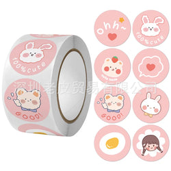 100-500pcs Cute Cartoon Sealing Stickers 1Inch Animal Scrapbook Envelope Gift Decor Labels Children Stationery Sticker (ONLINE ORDER ONLY)