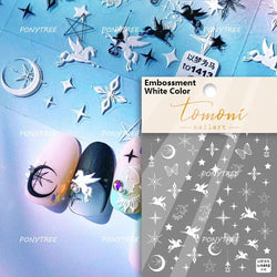 Colorful Geometric Gem Wing Love Heart Bowknot Moon Star Figure Totem Line Retro Self Adhesive Nail Art Stickers Manicure Decals (ONLINE ORDER ONLY)