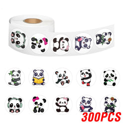 100-500pcs Cute Panda Cartoon Stickers Reward Sticker for Kids Gift Decoration Envelope Sealing Labels Stationery Stickers 1inch (ONLINE ORDER ONLY)