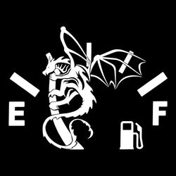 Funny Dragon Shaped Pattern Car Sticker for Fuel Tank Cap Door Decoration Automotive Supplies Outdoor Stickers Pvc Vinyl Decals (ONLINE ORDER ONLY)
