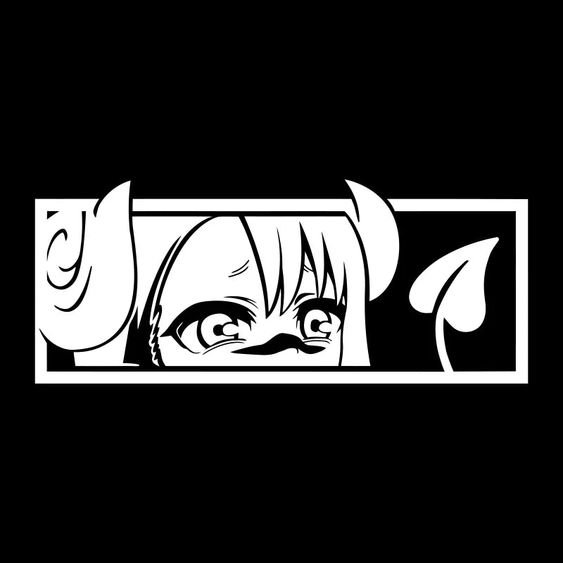 Anime Sticker For Car Stickers Die Cutting PVC Vinyl Decal Demon Girl Window Bumper Decoration External Accessories (ONLINE ORDER ONLY)