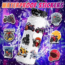 10/30/50PCS Fast Motorcycle PVC Sticky Sticker Aesthetic Chidlren's Stationery Decoration Scrapbooking Hand Accounting Supplies (ONLINE ORDER ONLY)