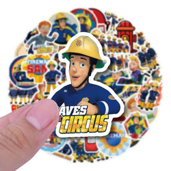 10/30/50PCS Fireman Sam Cartoon Education Stickers For Kids DIY Notebook Phone Laptop Suitcase Stationery Fire Truck Decals Gift (ONLINE ORDER ONLY)