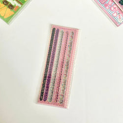Korean ins Cream Bow Laser Decoration Stickers Diary Hand Account Idol Card DIY Scrapbooking Material Kawaii Stationery Sticker (ONLINE ORDER ONLY)