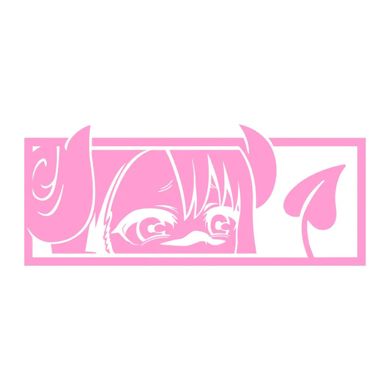 Anime Sticker For Car Stickers Die Cutting PVC Vinyl Decal Demon Girl Window Bumper Decoration External Accessories (ONLINE ORDER ONLY)