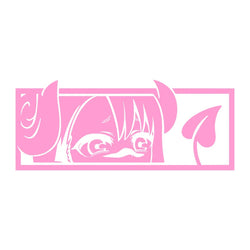 Anime Sticker For Car Stickers Die Cutting PVC Vinyl Decal Demon Girl Window Bumper Decoration External Accessories (ONLINE ORDER ONLY)