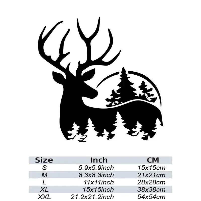 Deer & woods Stickers Forest Animals Self-adhesive Vinyl Car Decals，Perfect for Automobiles, Motorcycles, Trucks & Laptops! (ONLINE ORDER ONLY)