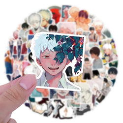 50pcs The Summer Hikari Died Stickers Cool Yoshiki Hikaru Sticker Laptop Bike Skateboard Suitcase Bike Aesthetics Decals (ONLINE ORDER ONLY)