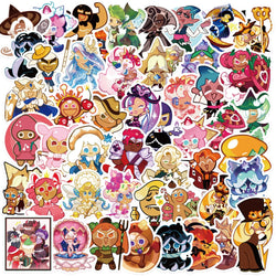 50PCS Cookie Run Kingdom Stickers Toys Skateboard Guitar Computer Refrigerator Desk Cartoon Cute Creative Graffiti Sticker (ONLINE ORDER ONLY)