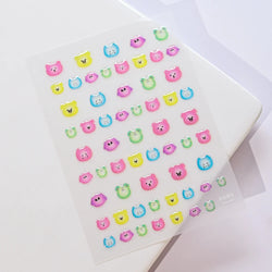 1Sheet Valentine's Day Decals 5D Nail Art Stickers Heart Self-Adhesive Slider Love Letters DIY Manicure Accessories "Dopamine" % (ONLINE ORDER ONLY)