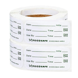 125pcs/roll Adhesive Sticker Food Storage Bags Stickers Labels For Freezer Refrigerator 1x2inch/2.5x5cm (ONLINE ORDER ONLY)