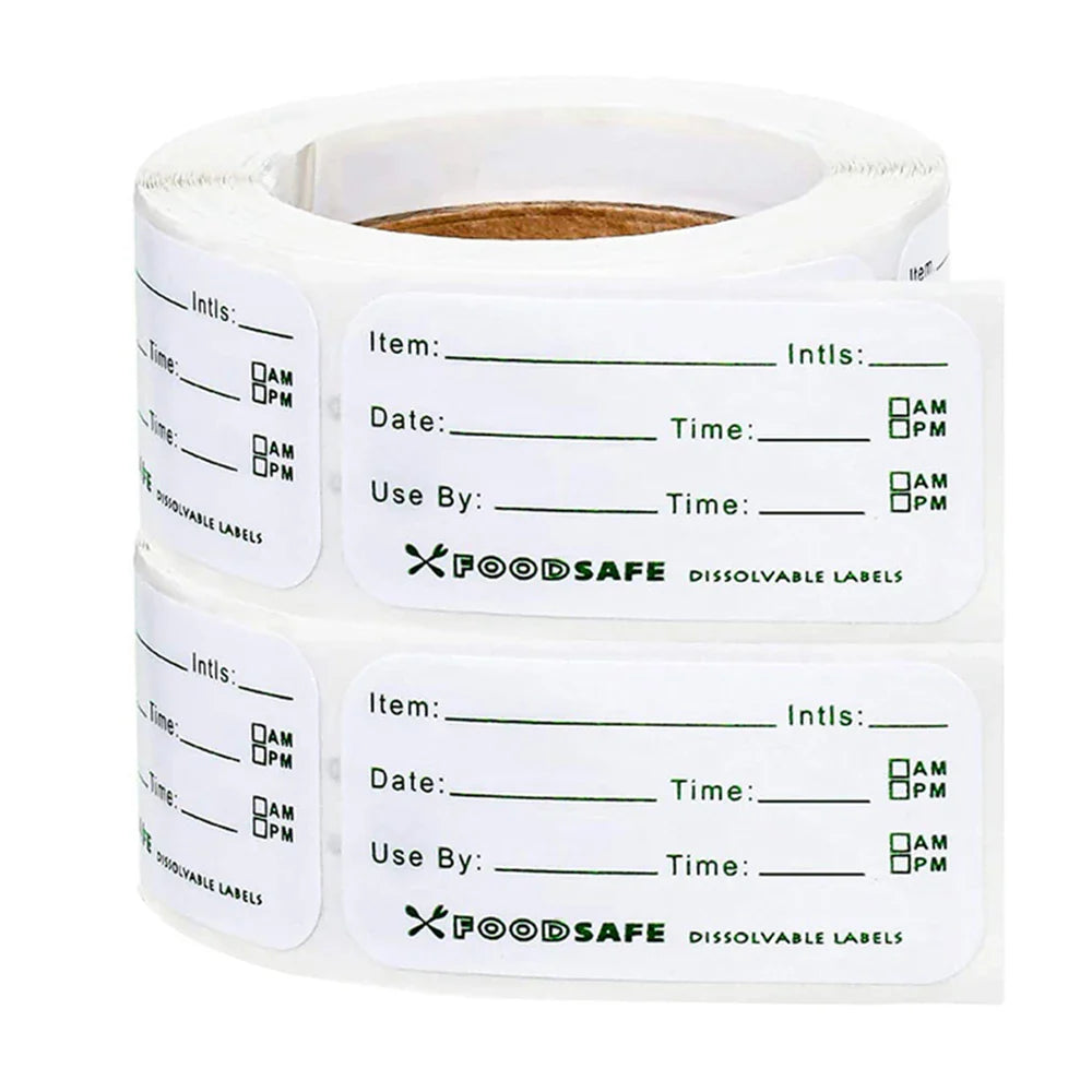 125pcs/roll Adhesive Sticker Food Storage Bags Stickers Labels For Freezer Refrigerator 1x2inch/2.5x5cm (ONLINE ORDER ONLY)