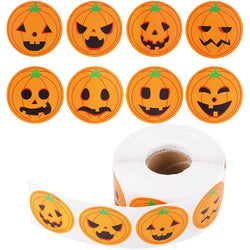 100-500pcs Halloween Sticker Ghost Labels Gift Candy Bags Seal Stickers Halloween DIY Package Paper Sticker Party Decoration (Online Order Only)
