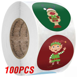 100-500 Pcs Golden Font Merry Christmas Sticker Thank You Sticker Seal Label For Envelope Gift Wrapping Scrapbook 1 Inch (ONLINE ORDER ONLY)