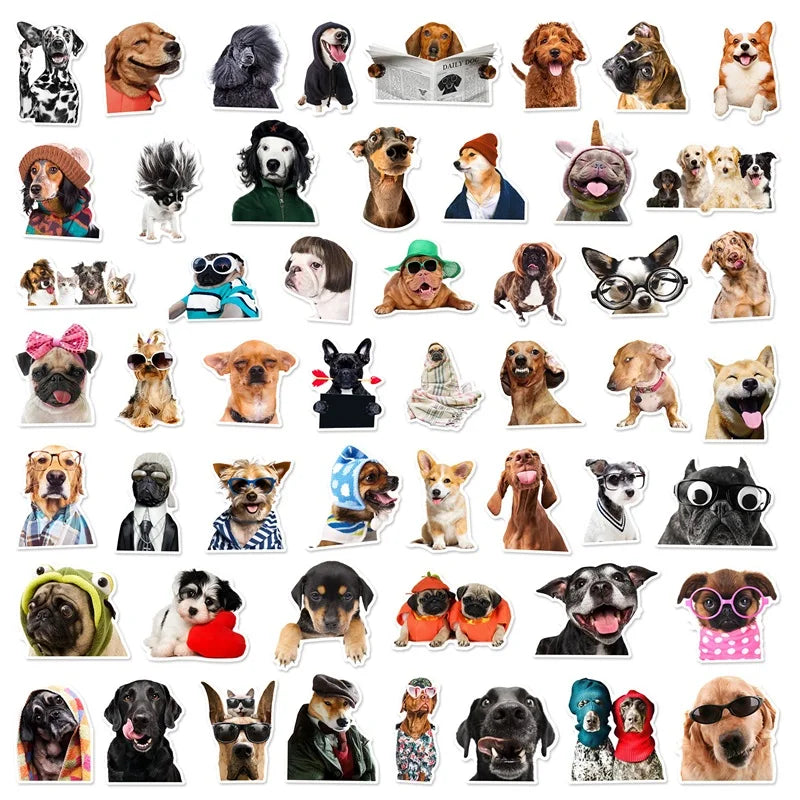 10/30/50/100PCS Cute Dog PVC Sticker Aesthetic Children's Korean Stationery School Supplies DIY Decoration Scrapbooking for Kids (ONLINE ORDER ONLY)