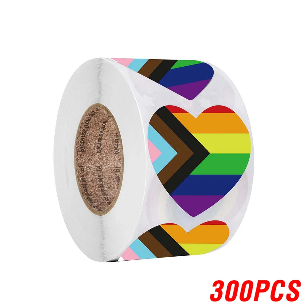 100-500Pcs Heart Shaped Stickers Scrapbooking Gift Seal Labels for Package and Wedding Decoration Stationery Sticker (ONLINE ORDER ONLY)