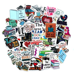 50/100PCS/SET I love reading Vinyl Decal Stickers Premium Waterproof Die Cut Matte Sticker Best Friend Gifts (Online Order Only)