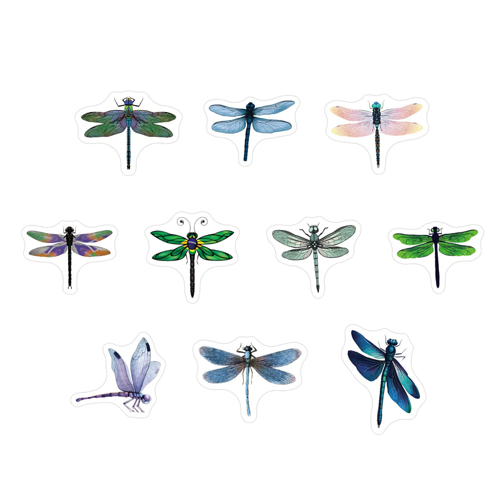 100-500pcs Beautiful Dragonfly Stickers for Notebook Stationery Scrapbook Sticker Aesthetic Scrapbook Material Craft Supplies (Online Order Only)