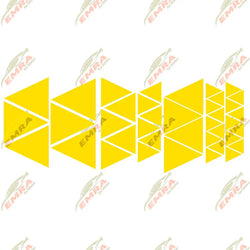 Angular Shape Sticker For Car Motorcycle Sticker Decoration Side Camouflage Kit Wrap Camo Tuning Styling Waterproof Vinyl Decals (ONLINE ORDER ONLY)