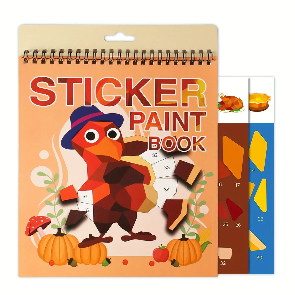 Sticker Book for Kids Ages 4-8, Sticker by Number, Brain Games, Travel Toy, Gift (ONLINE ORDER ONLY)