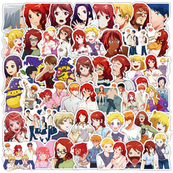 10/50pcs Anime Romantic Killer Diverse Plot Stickers Cartoon Graffiti Waterproof Luggage Suitcase Notebook Motorbike Sticker Toy (Online Order Only)