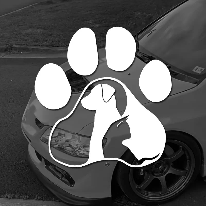 Dog and Cat，Show Your Love for Animals with These Adorable Car Stickers!For Cars, Trucks, Walls, Laptops, Windows, Motorcycles. (ONLINE ORDER ONLY)