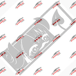 Anime Sticker For Car Stickers Die Cutting PVC Vinyl Decal Demon Girl Window Bumper Decoration External Accessories (ONLINE ORDER ONLY)
