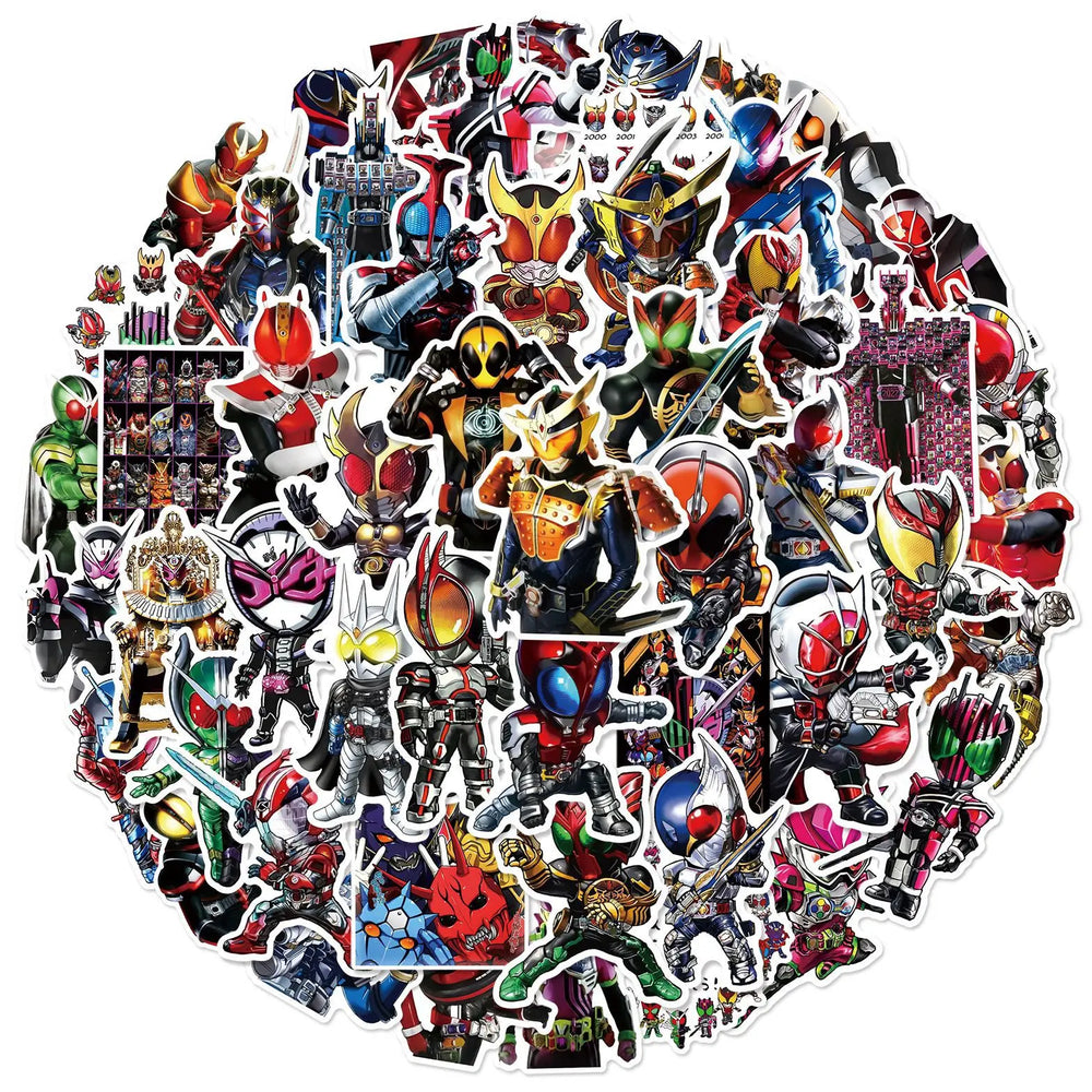 10/30/50PCS KAMEN RIDER GAVV Stickers Funny Aniamtion Sticker Cartoon Kids Toys Luggage Laptop Phone Guitar Car Bike Decals Toy (ONLINE ORDER ONLY)