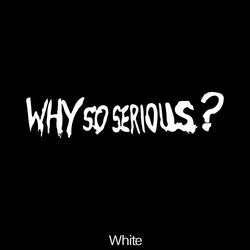 WHY SO SERIOUS Stickers,Fashion Car Body Window Bumper Vinyl Decal,For Cars, Trucks, Walls, Laptops, Windows, Motorcycles, (ONLINE ORDER ONLY)