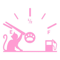 Cute Cat Full Gas Gauge Sticker for Car Fuel Tank Cap Door Decoration Exterior Accessories Outdoor Stickers Pvc Vinyl Decals (ONLINE ORDER ONLY)