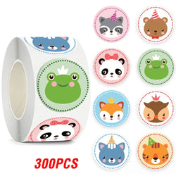 100-500pcs New Astronaut Reward Stickers Cute Animal Sticker for Kid Classic Toy Gift Decor School Teacher Encouragement Sticker (Online Order Only)