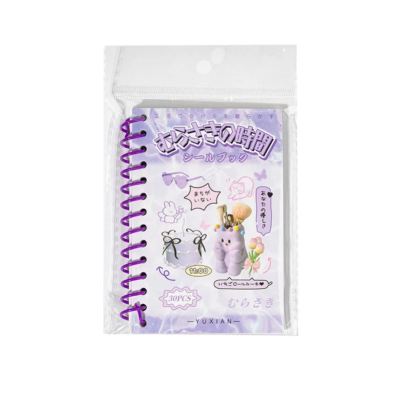 30sheets/piece Korean Ins Cute Collage Material Decorative Sticker Book Laptop Kpop Scrapbook Journal Kawaii Stickers Kids Gift (ONLINE ORDER ONLY)