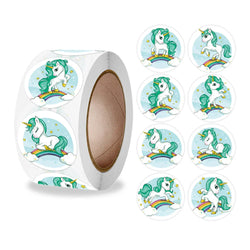 100-500pcs Unicorn Stickers 1inch Decorative Stickers Scrapbooking Stick Label Diary School Stationery Album Stickers (ONLINE ORDER ONLY)