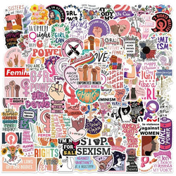 Feminism Inspirational Quote Stickers for Guitar Laptop Phone Fridge Scrapbook Luggage (ONLINE ORDER ONLY)