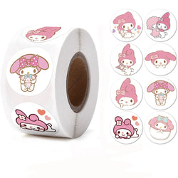 500pcs/Roll Cartoon Animal Stickers Anime Round Seal Diy Laptop Decals Stickers Cute Book Children Reward Kids Toy Gift (ONLINE ORDER ONLY)