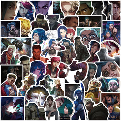 50PCS Cartoon Anime Arcane Game Stickers Decals for iPad Cars Motorcycles Water Cups Children's Toys Luggage & Computers (Online Order Only)