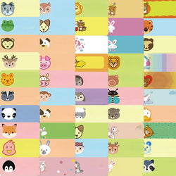 50PCS Animals Cartoon Name Stickers for Toy DIY Luggage Laptop Guitar Skateboard Phone Case Bike Car Sticker (ONLINE ORDER ONLY)