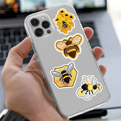 10/30/50PCS Kawaii Bee Cartoon Stickers Cute Decals Toys Decoration DIY Skateboard Phone Notebook fridge Cute Sticker For Kids (ONLINE ORDER ONLY)