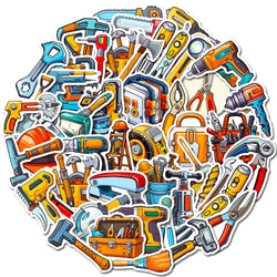 Electric Hand Tools Stickers Pack for DIY, Phone, Helmet, Laptop, Skateboard (ONLINE ORDER ONLY)