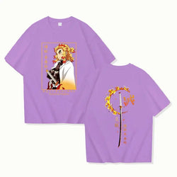 Rengoku Kyoujurou Printed Tee Shirt Demon Slayer (ONLINE ORDER ONLY)