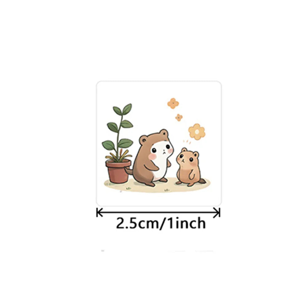 100-500pcs Cute Animals Stickers for Kids Kindergarten School Encouragement Students Games Toy Reward Laptops Labels Sticker (ONLINE ORDER ONLY)