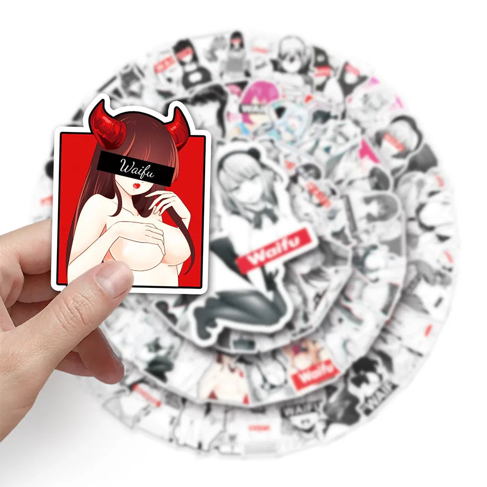 10/30/50/100PCS Anime Hentai Bunny Girl Waifu Sticker Packs (ONLINE ORDER ONLY)