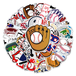 10/50PCS Creative Cartoon Sports Baseball Stickers Notebook Luggage Hand Account Decoration Graffiti Waterproof Stickers (ONLINE ORDER ONLY)