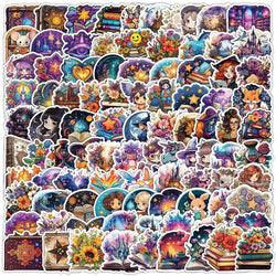 Vintage Gothic Witchy Stickers Waterproof Laptop Phone Notebook Decals (ONLINE ORDER ONLY)