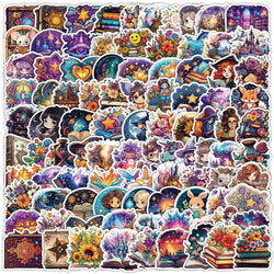 Vintage Gothic Witchy Stickers Waterproof Laptop Phone Notebook Decals (ONLINE ORDER ONLY)