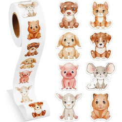 100-500pcs Animals Reward Stickers for Kids Children Kindergarten School Encouragement Students Games Toy Stationery Sticker (Online Order Only)